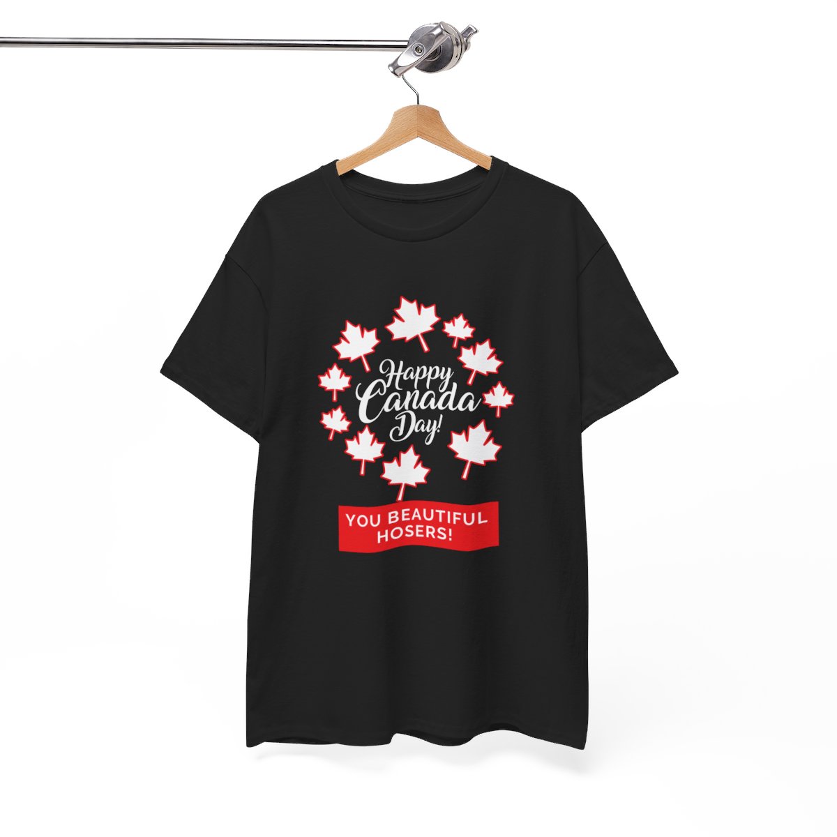 Happy Canada Day: You Beautiful Hosers: Unisex Heavy Cotton Tee - Image 34