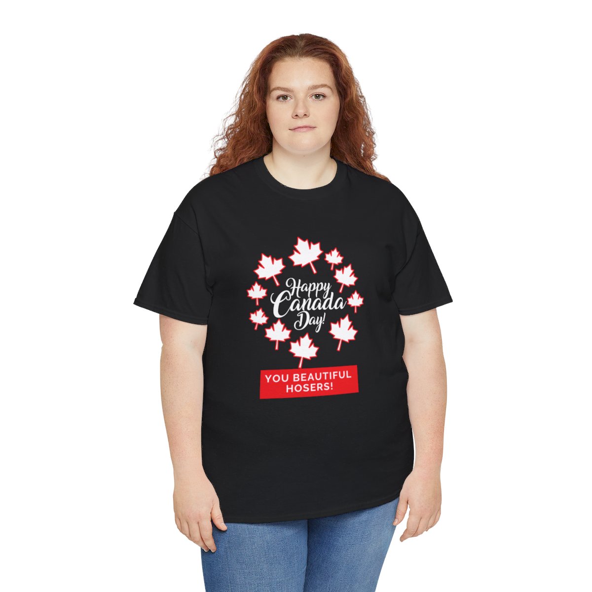 Happy Canada Day: You Beautiful Hosers: Unisex Heavy Cotton Tee - Image 42