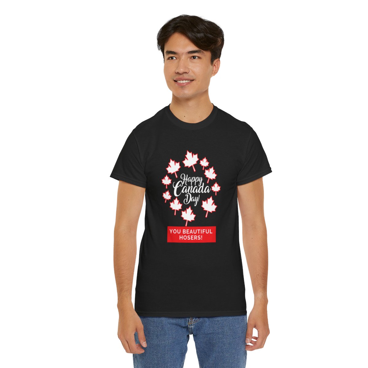 Happy Canada Day: You Beautiful Hosers: Unisex Heavy Cotton Tee - Image 48