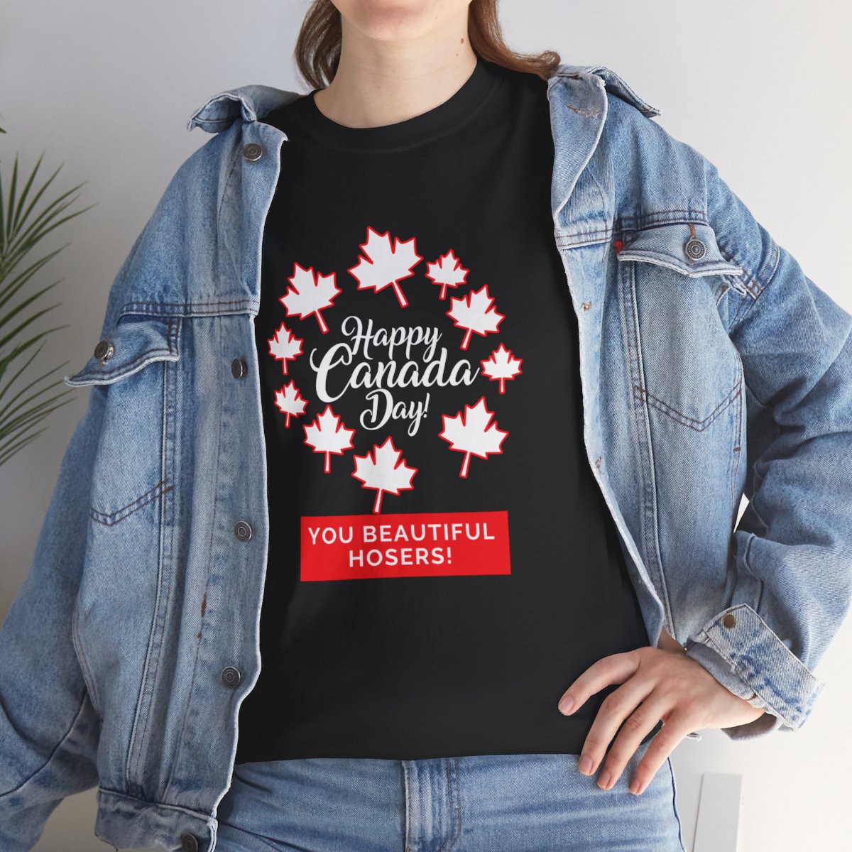 Happy Canada Day: You Beautiful Hosers: Unisex Heavy Cotton Tee - Image 50