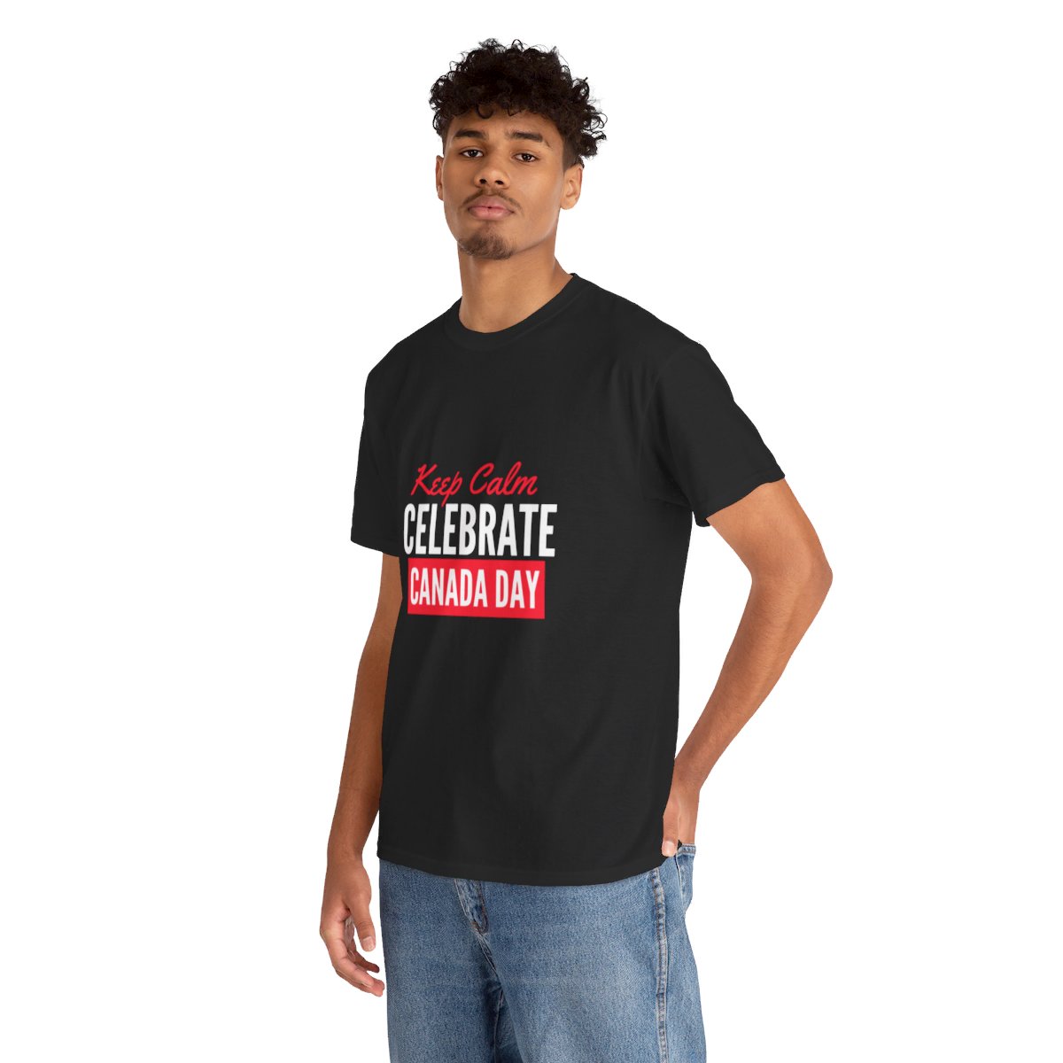 Keep Calm: Celebrate Canada Day: Unisex Heavy Cotton Tee - Image 41