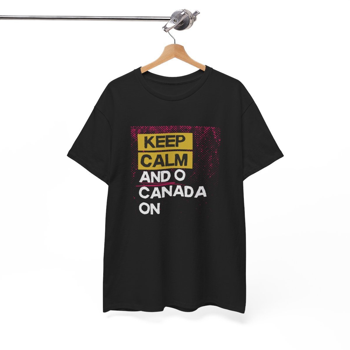 Keep Calm & O Canada On: Unisex Heavy Cotton Tee - Image 35