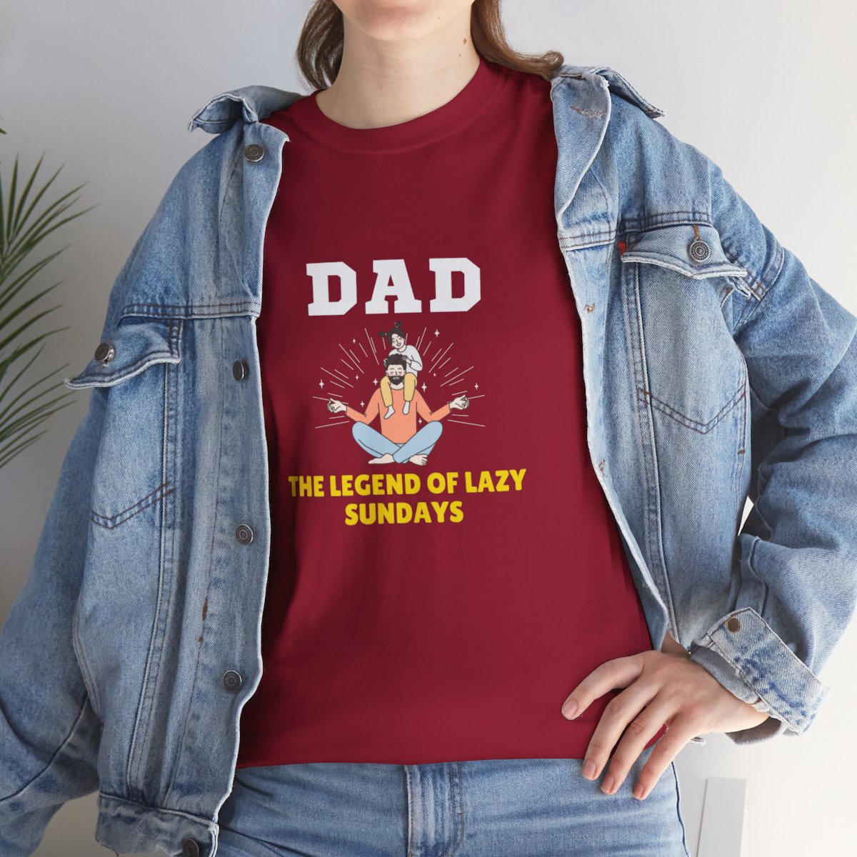 Dad: The Legend of Lazy Sundays: Unisex Heavy Cotton Tee - Image 185