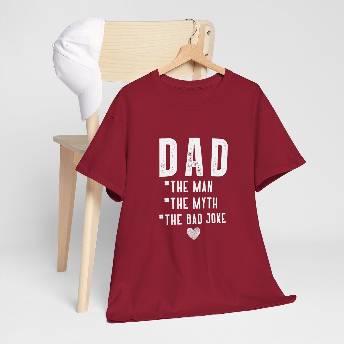Dad The Man The Myth The Bad Joke: Unisex Heavy Cotton Tee - Image 8