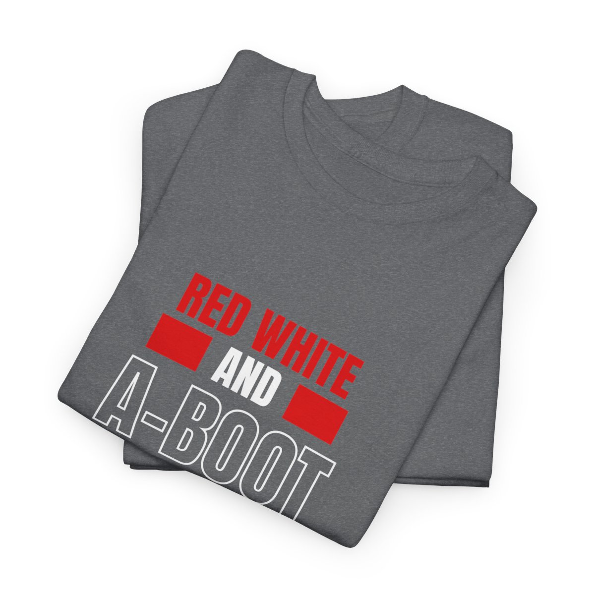 Red White And A-Boot Time for Canada Day: Unisex Heavy Cotton Tee - Image 87
