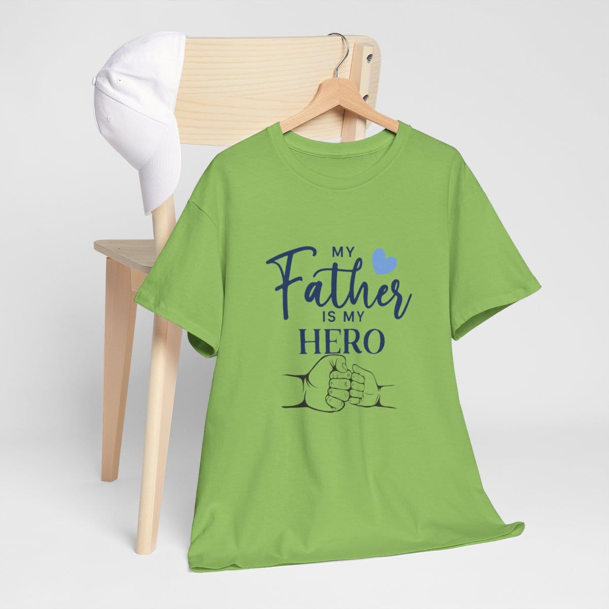 My father is my hero: Unisex Heavy Cotton Tee - Image 144