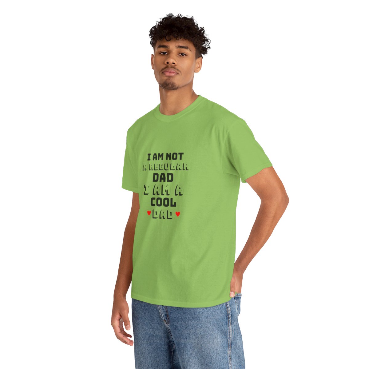 I am not a regular dad I am a cool dad: Unisex Heavy Cotton Tee - Image 95