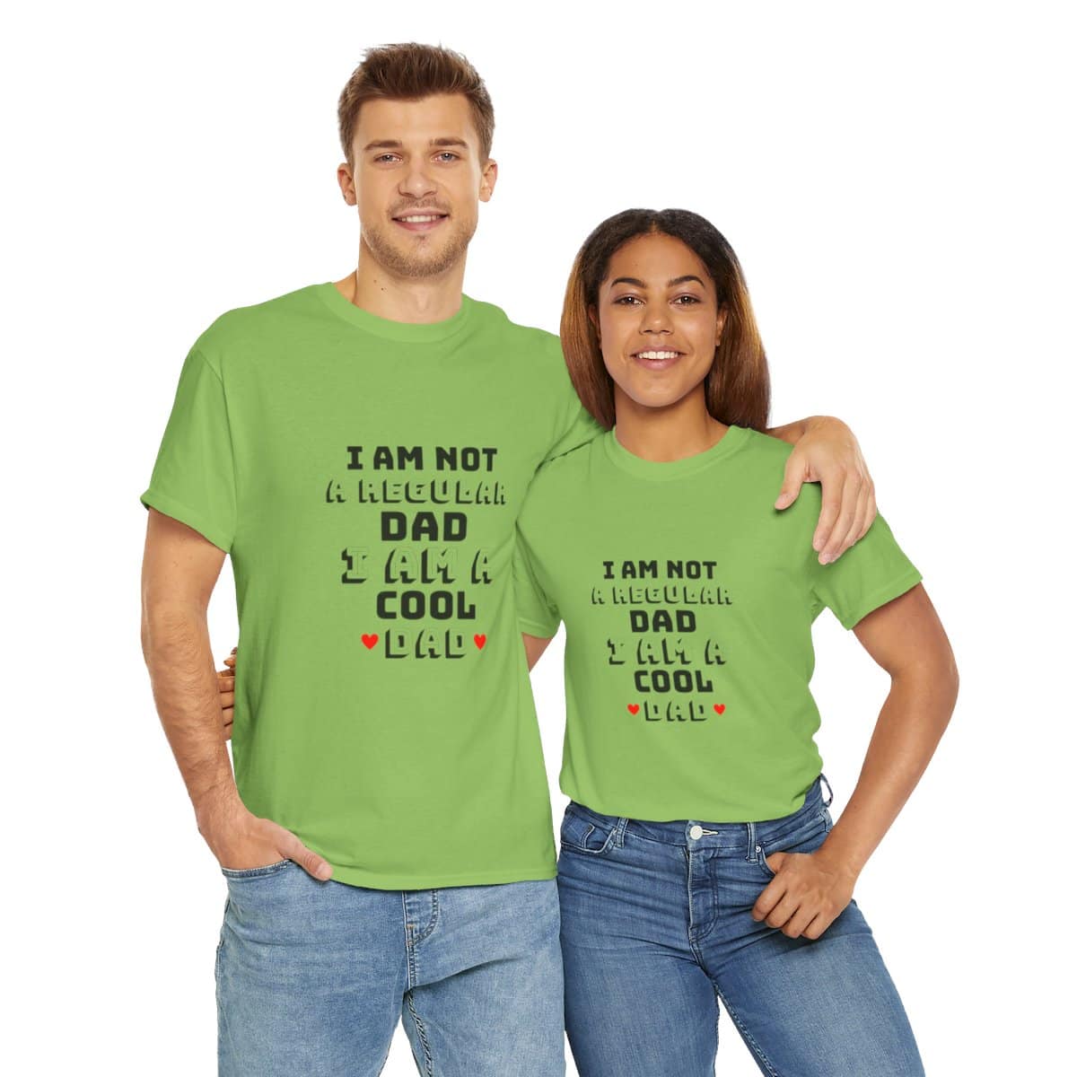 I am not a regular dad I am a cool dad: Unisex Heavy Cotton Tee - Image 105