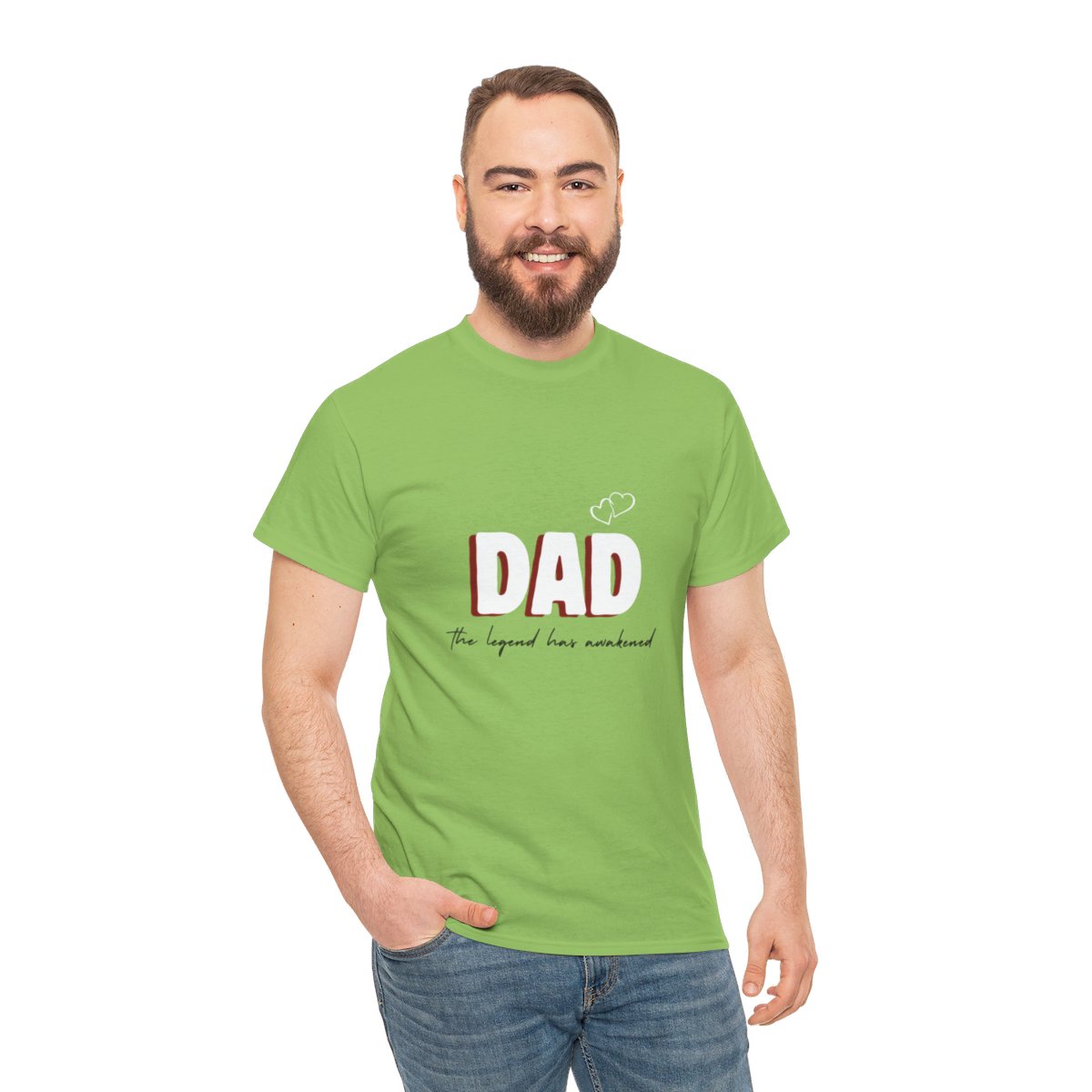 Dad: The Legend Has Awakened: Unisex Heavy Cotton Tee - Image 67