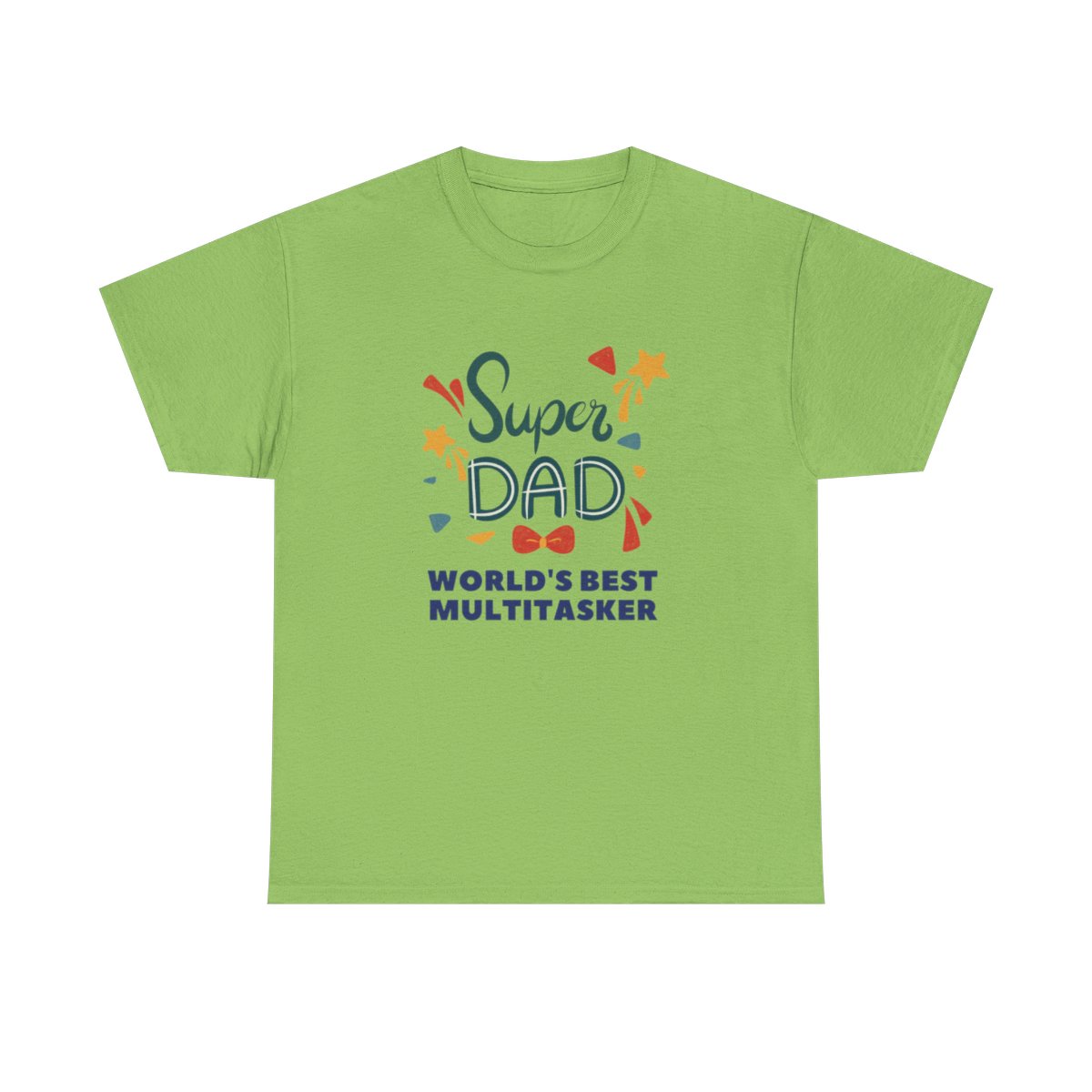 Super-dad: World's Best Multitasker: Unisex Heavy Cotton Tee - Image 110