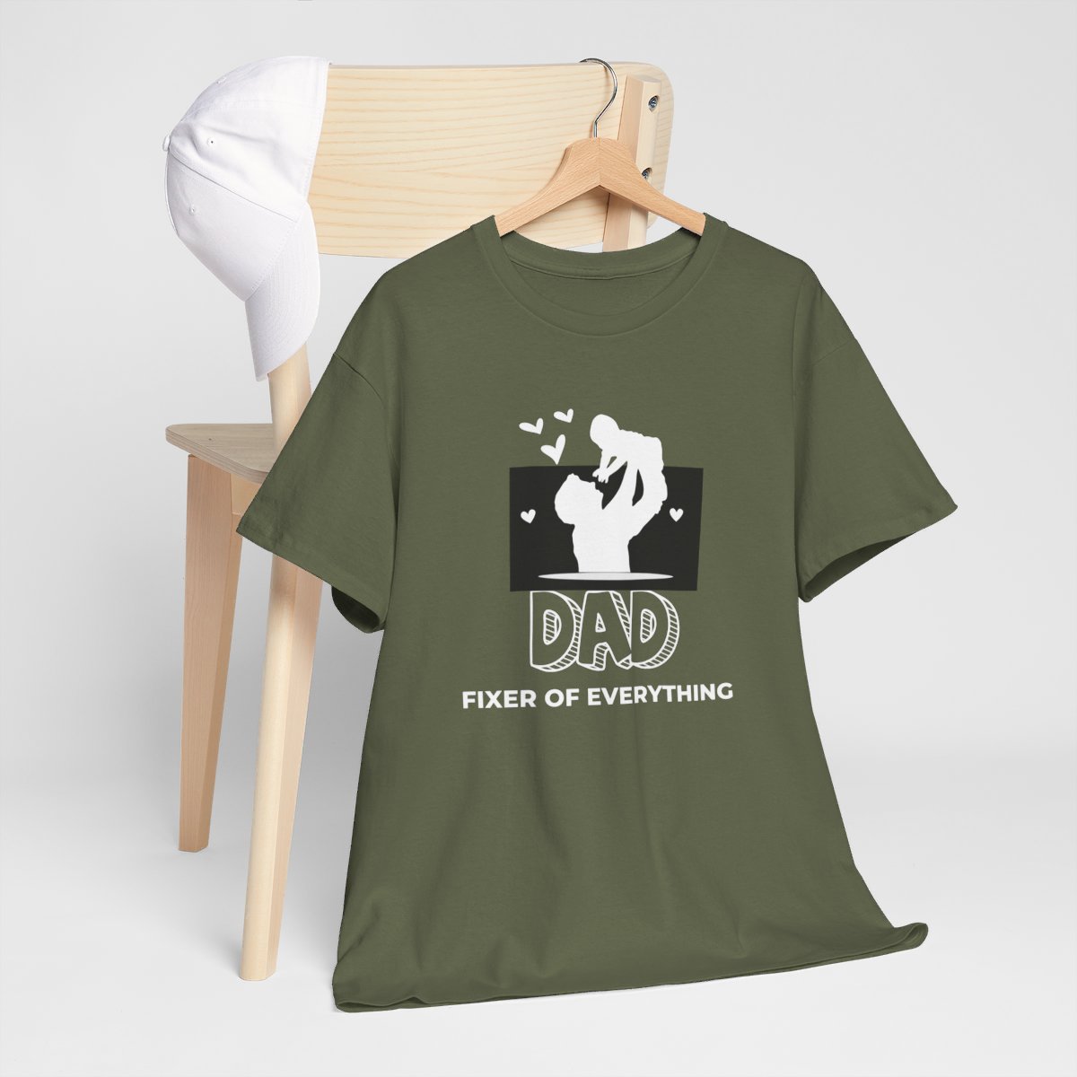 Dad, Fixer of Everything: Unisex Heavy Cotton Tee - Image 89