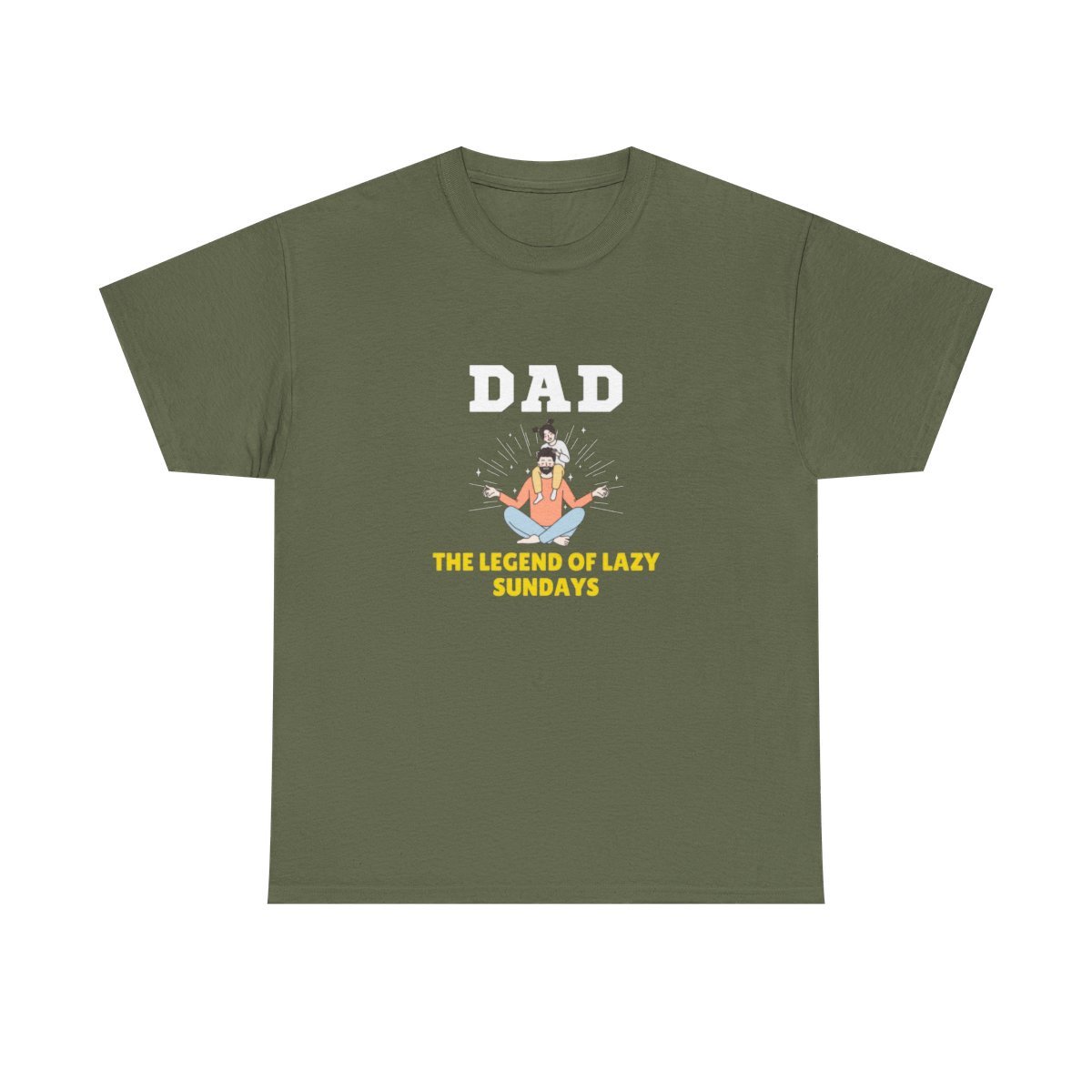 Dad: The Legend of Lazy Sundays: Unisex Heavy Cotton Tee - Image 83