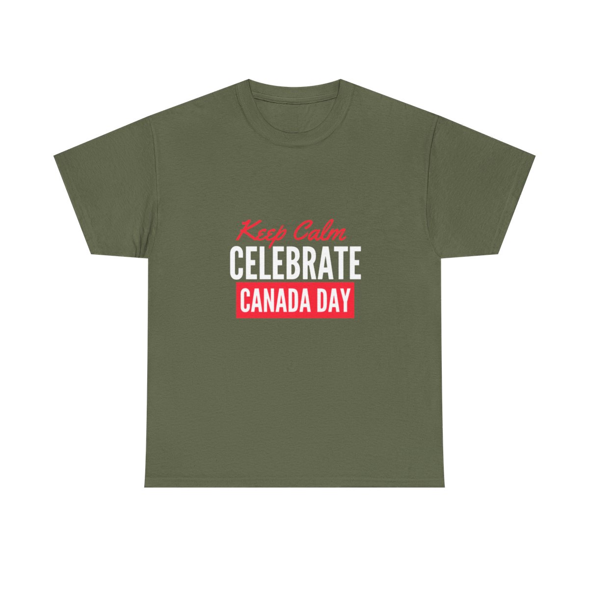 Keep Calm: Celebrate Canada Day: Unisex Heavy Cotton Tee - Image 56