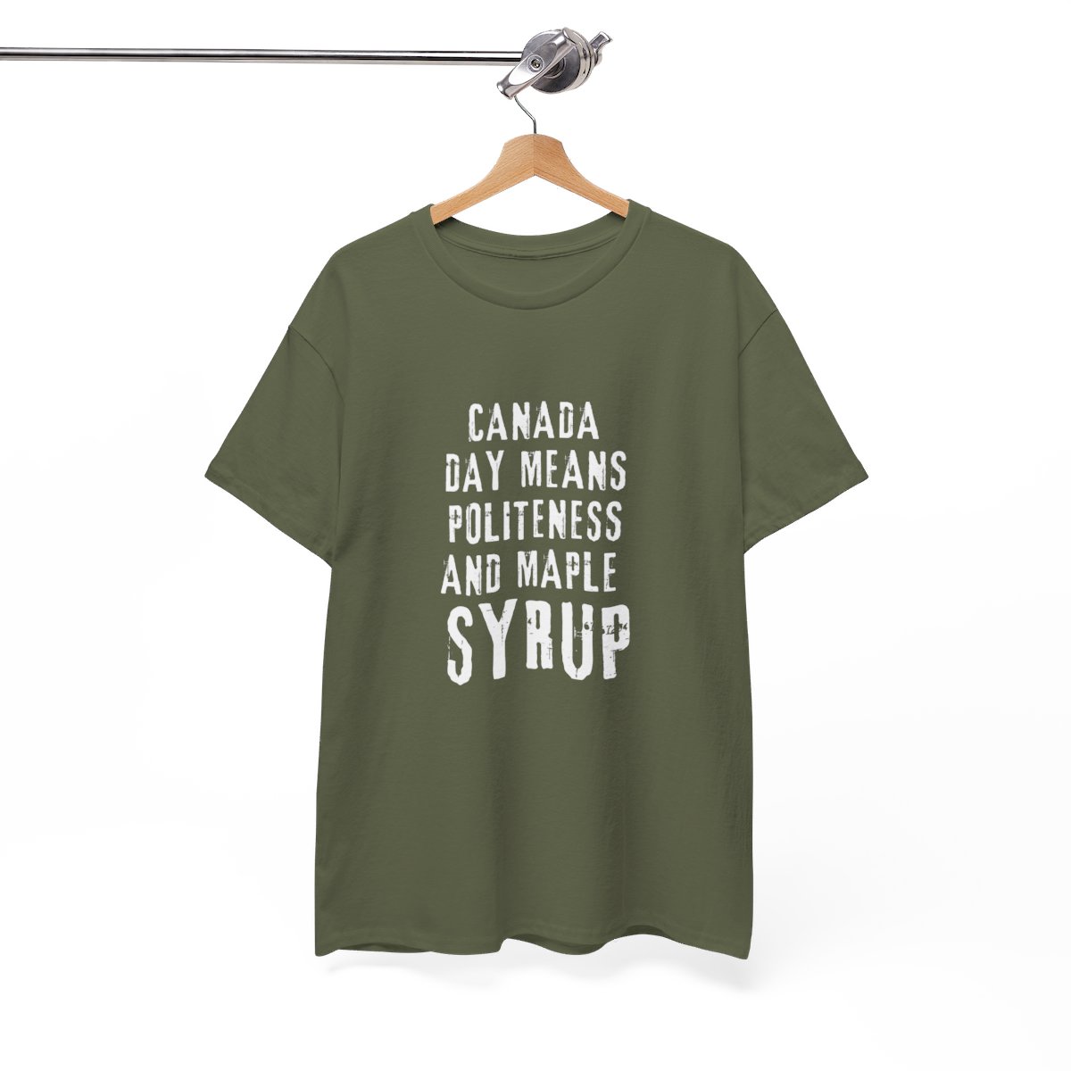Canada Day Means Politeness & Maple Syrup: Unisex Heavy Cotton Tee 89 Canada Day Means Politeness & Maple Syrup: Unisex Heavy Cotton Tee - Image 89