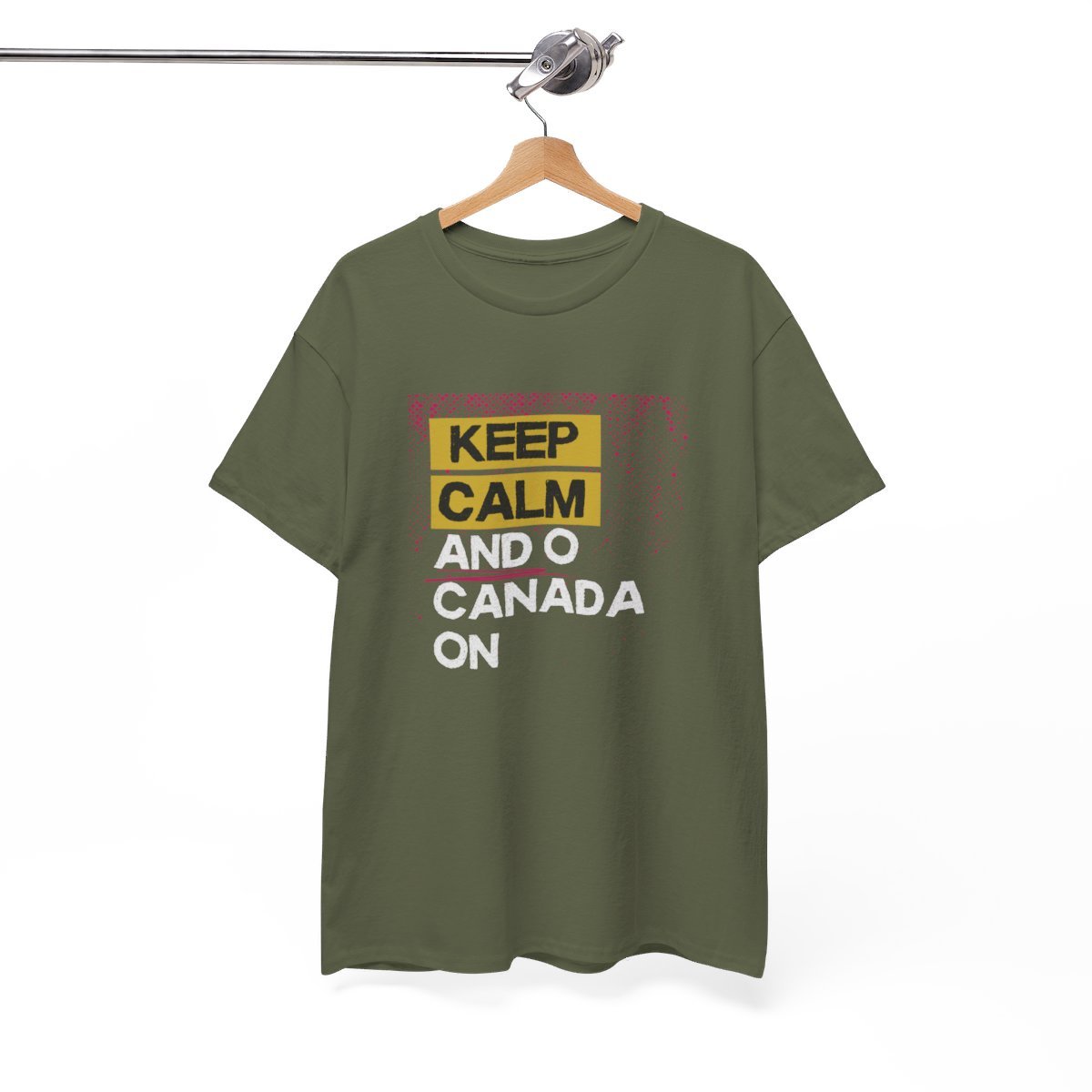 Keep Calm & O Canada On: Unisex Heavy Cotton Tee - Image 116