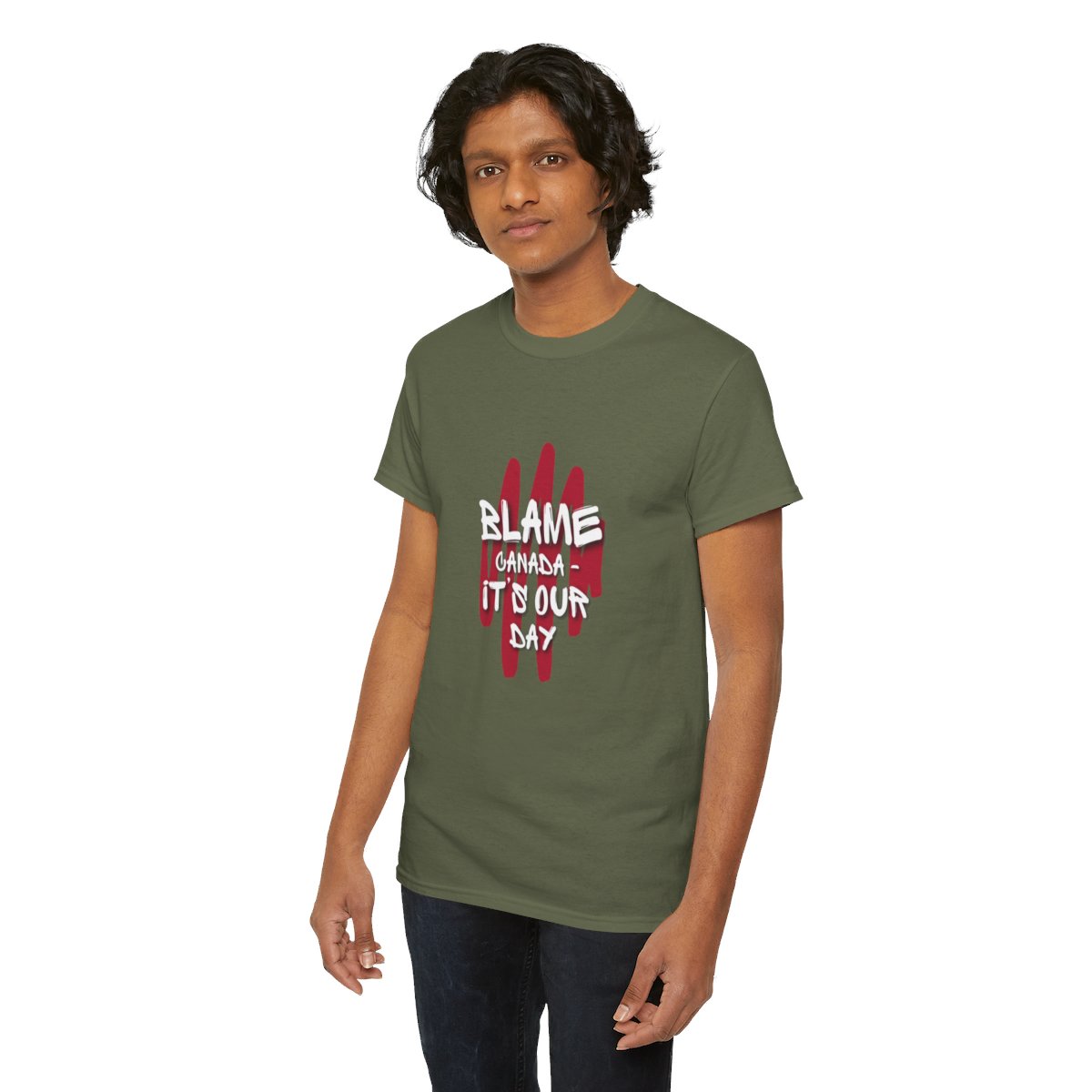 Blame Canada: It's Our Day: Unisex Heavy Cotton Tee 74 Blame Canada: It's Our Day: Unisex Heavy Cotton Tee - Image 74