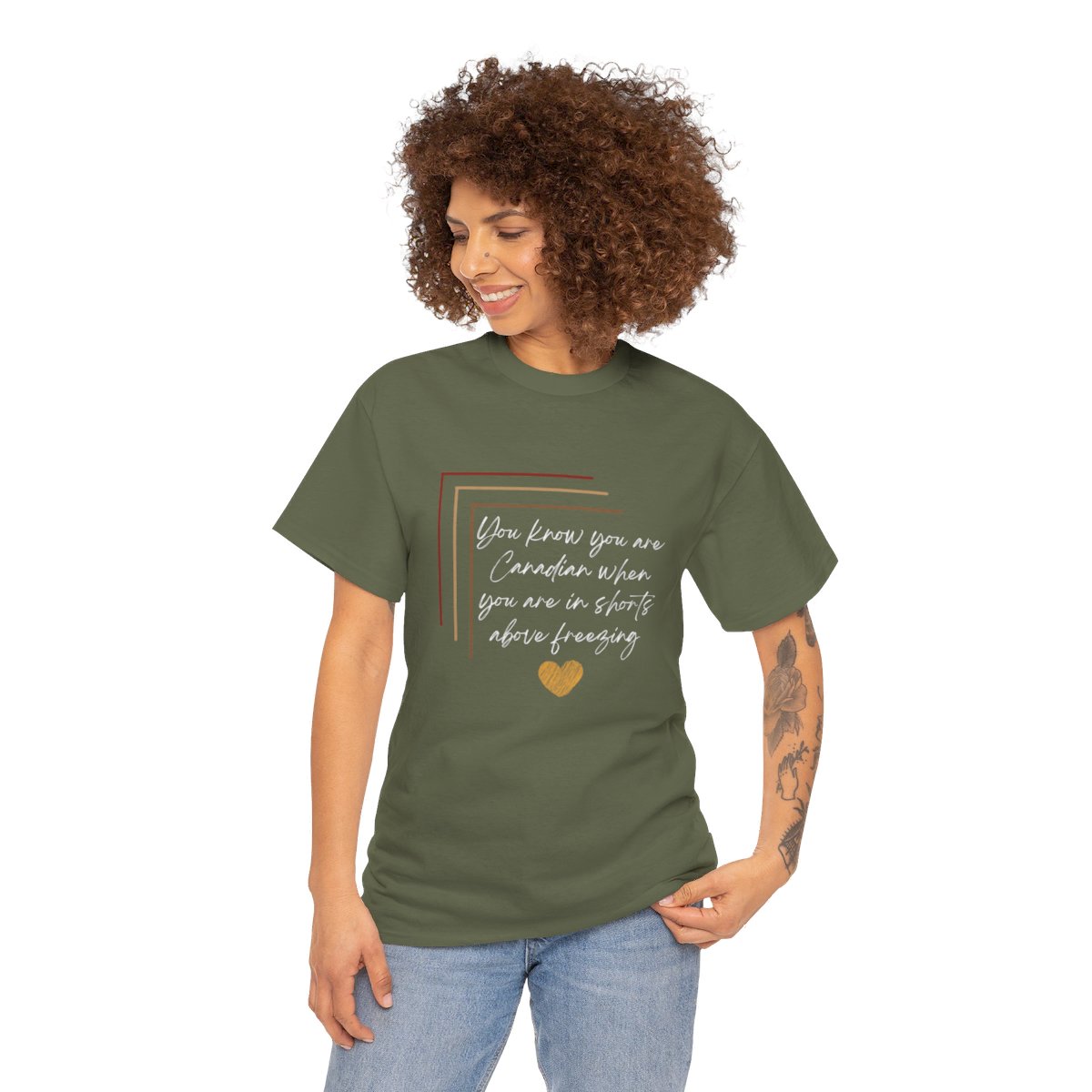 You Know Your Are Canadian: Unisex Heavy Cotton Tee 93 You Know Your Are Canadian: Unisex Heavy Cotton Tee - Image 93