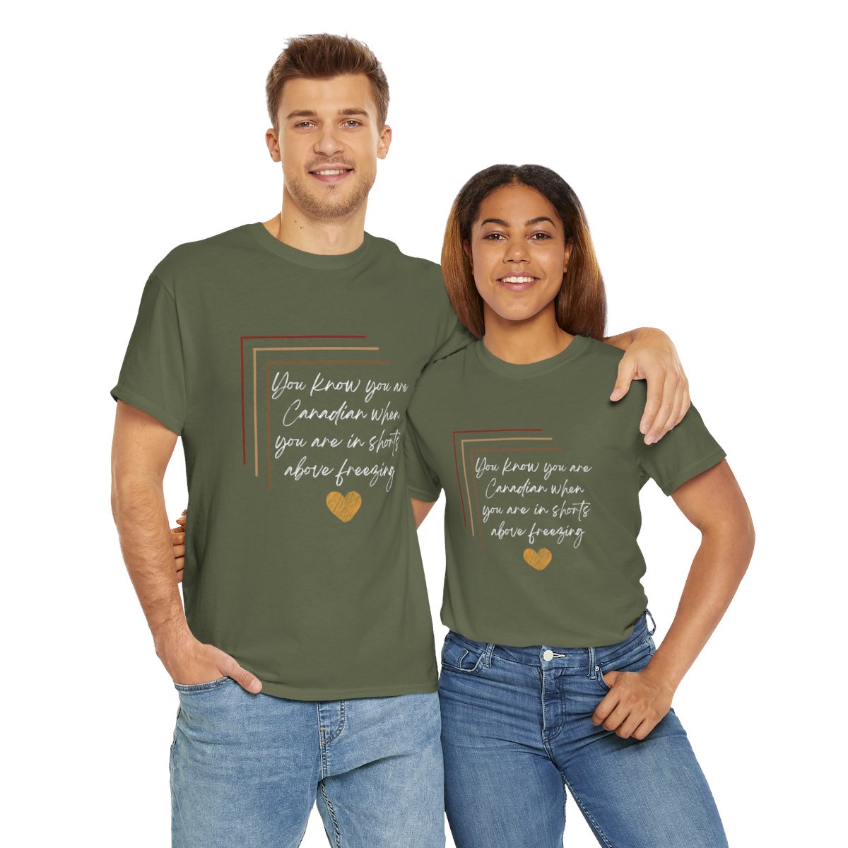 You Know Your Are Canadian: Unisex Heavy Cotton Tee 105 You Know Your Are Canadian: Unisex Heavy Cotton Tee - Image 105