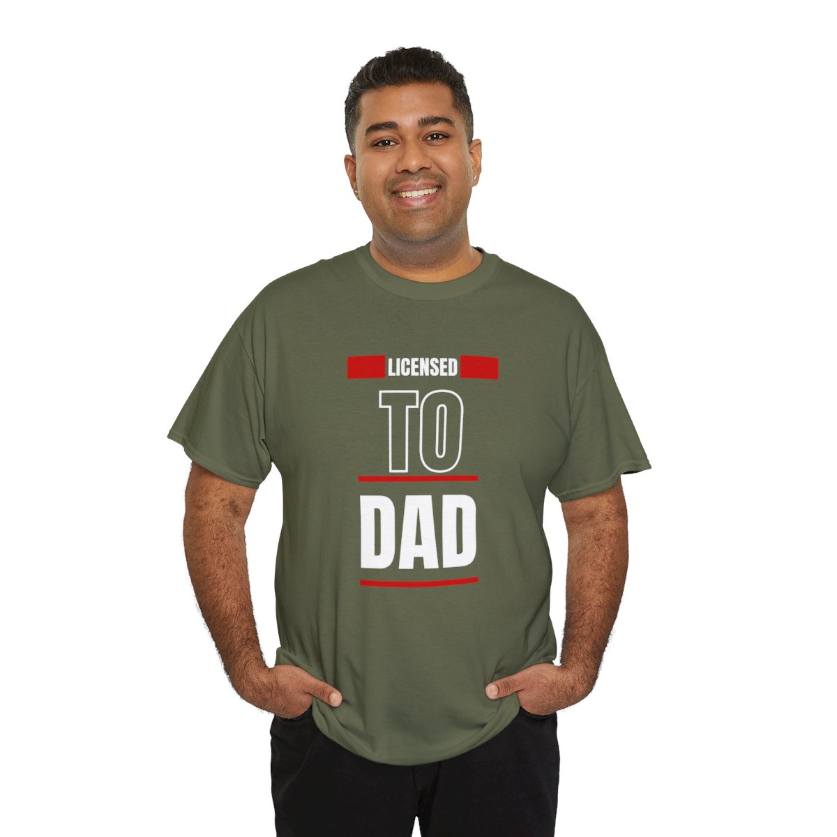 Licensed to Dad: Unisex Heavy Cotton Tee - Image 98