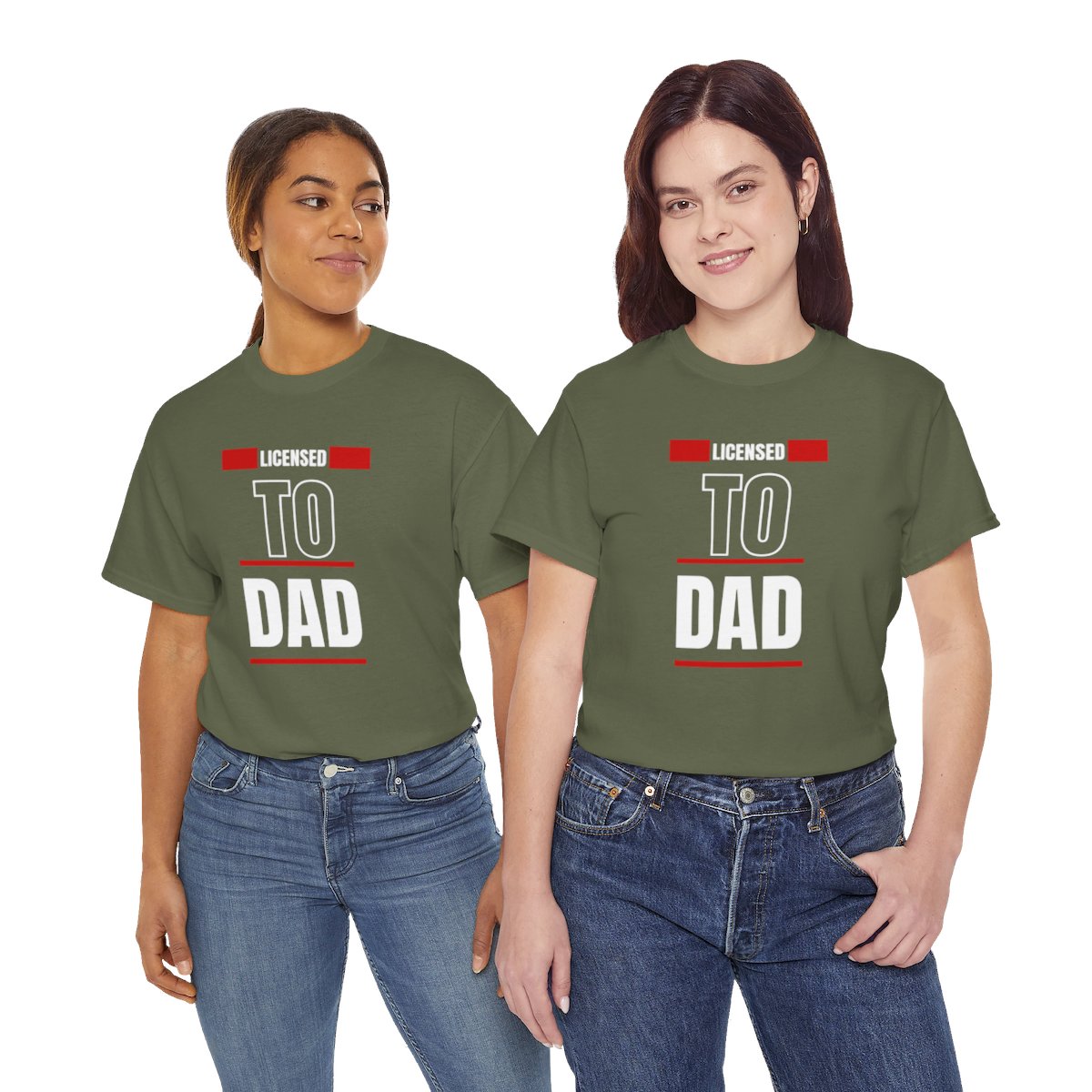 Licensed to Dad: Unisex Heavy Cotton Tee - Image 106