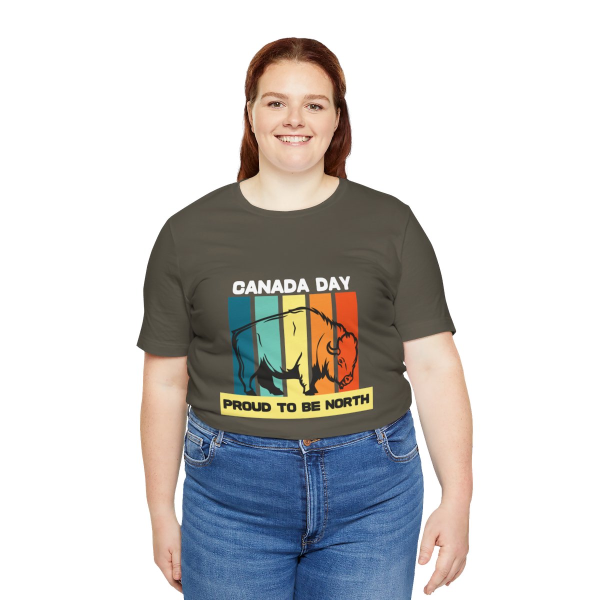 Canada Day, Proud To Be North: Unisex Jersey Short Sleeve Tee 131 Canada Day, Proud To Be North: Unisex Jersey Short Sleeve Tee - Image 131