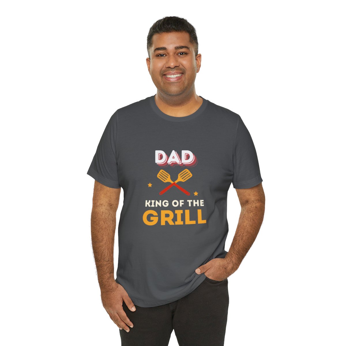 Dad: King of The Grill: Unisex Jersey Short Sleeve Tee - Image 16