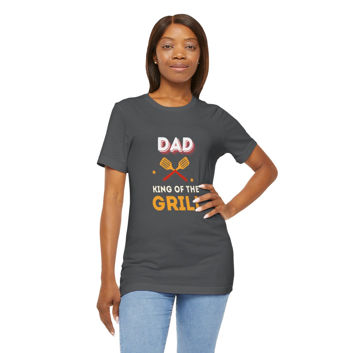 Dad: King of The Grill: Unisex Jersey Short Sleeve Tee - Image 22