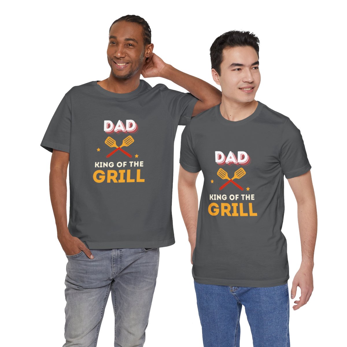 Dad: King of The Grill: Unisex Jersey Short Sleeve Tee - Image 28