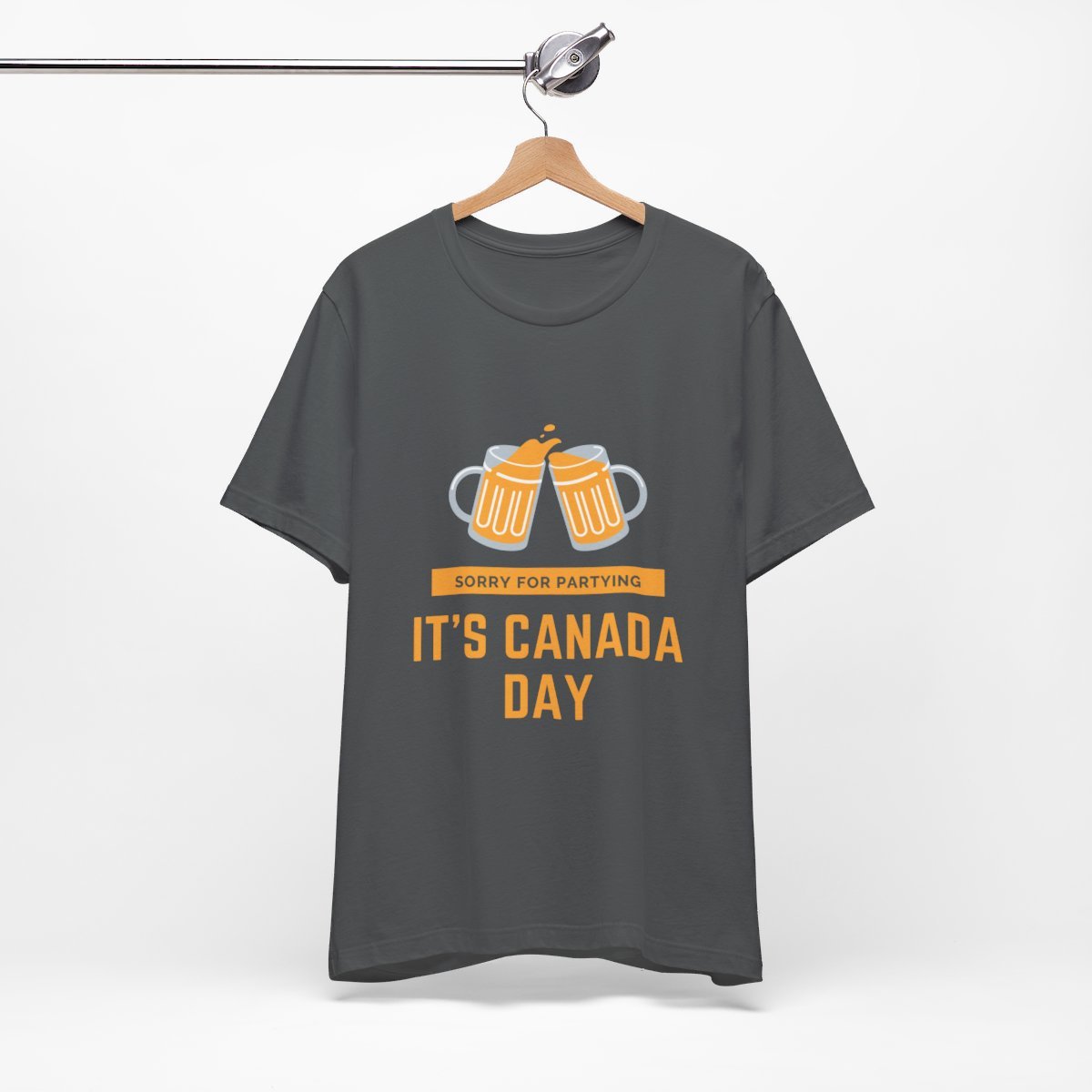 Sorry for Partying, It's Canada Day: Unisex Jersey Short Sleeve Tee 8 Sorry for Partying, It's Canada Day: Unisex Jersey Short Sleeve Tee - Image 8