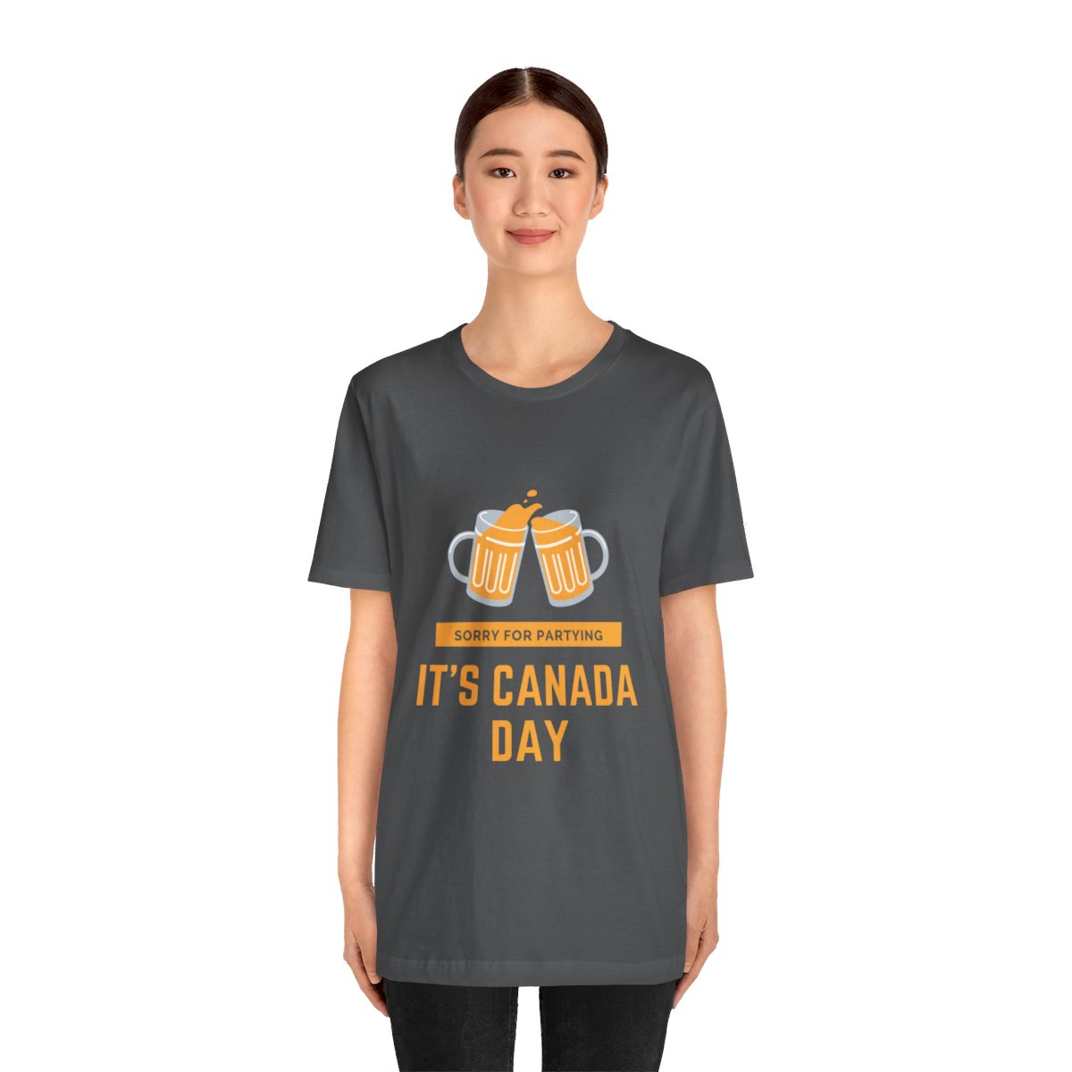 Sorry for Partying, It's Canada Day: Unisex Jersey Short Sleeve Tee 12 Sorry for Partying, It's Canada Day: Unisex Jersey Short Sleeve Tee - Image 12