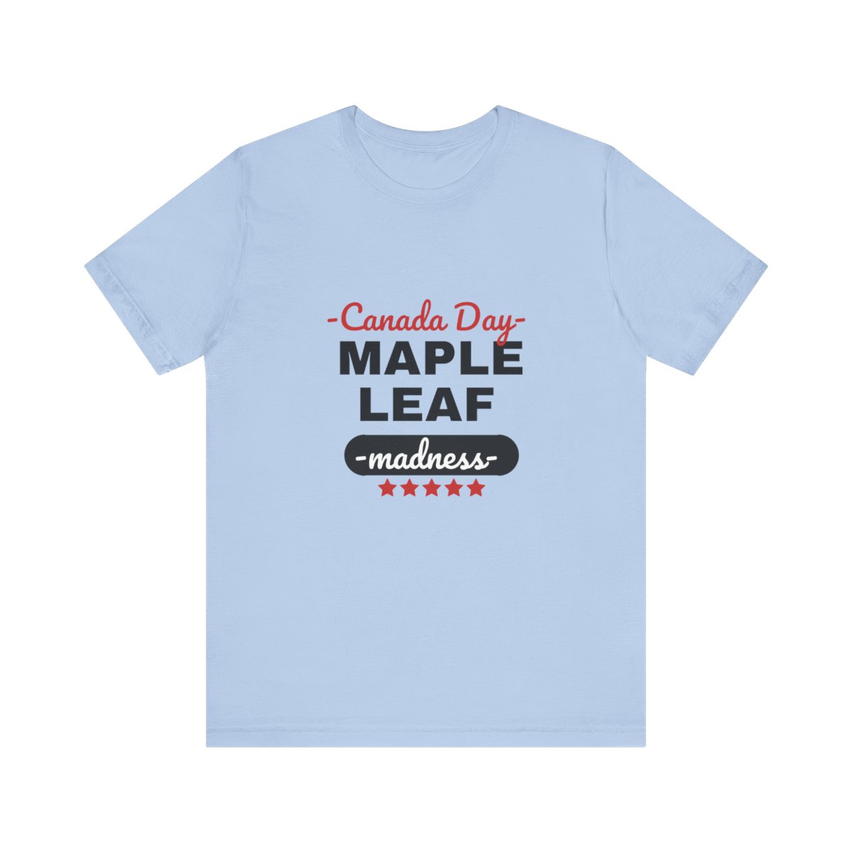 Canada Day: Maple Leaf Madness : Unisex Jersey Short Sleeve Tee - Image 60
