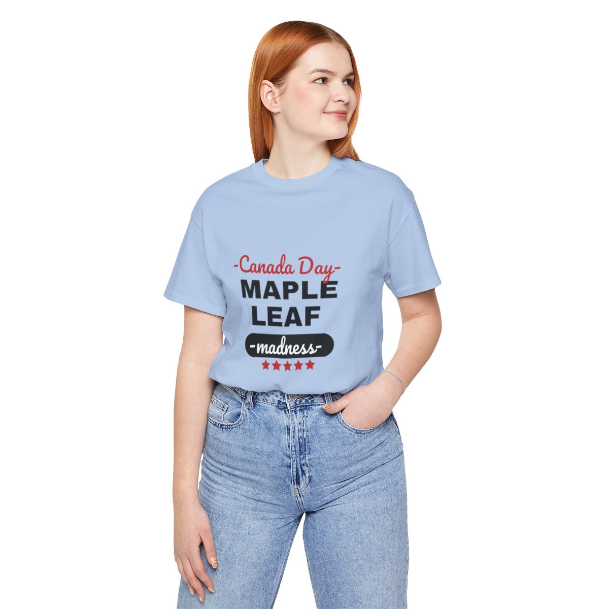 Canada Day: Maple Leaf Madness : Unisex Jersey Short Sleeve Tee - Image 76
