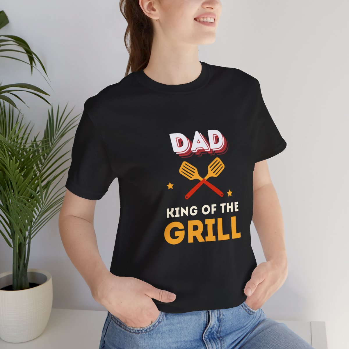 Dad: King of The Grill: Unisex Jersey Short Sleeve Tee - Image 53