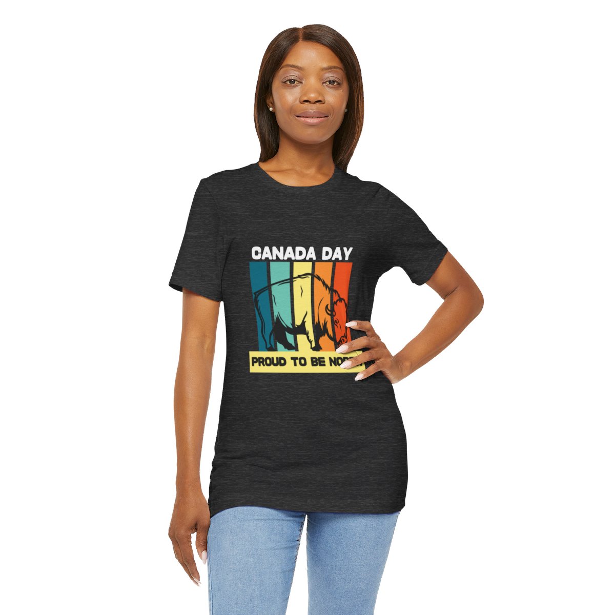 Canada Day, Proud To Be North: Unisex Jersey Short Sleeve Tee 167 Canada Day, Proud To Be North: Unisex Jersey Short Sleeve Tee - Image 167