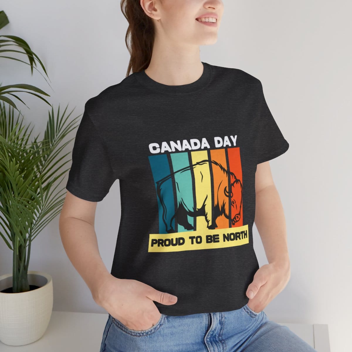 Canada Day, Proud To Be North: Unisex Jersey Short Sleeve Tee 169 Canada Day, Proud To Be North: Unisex Jersey Short Sleeve Tee - Image 169
