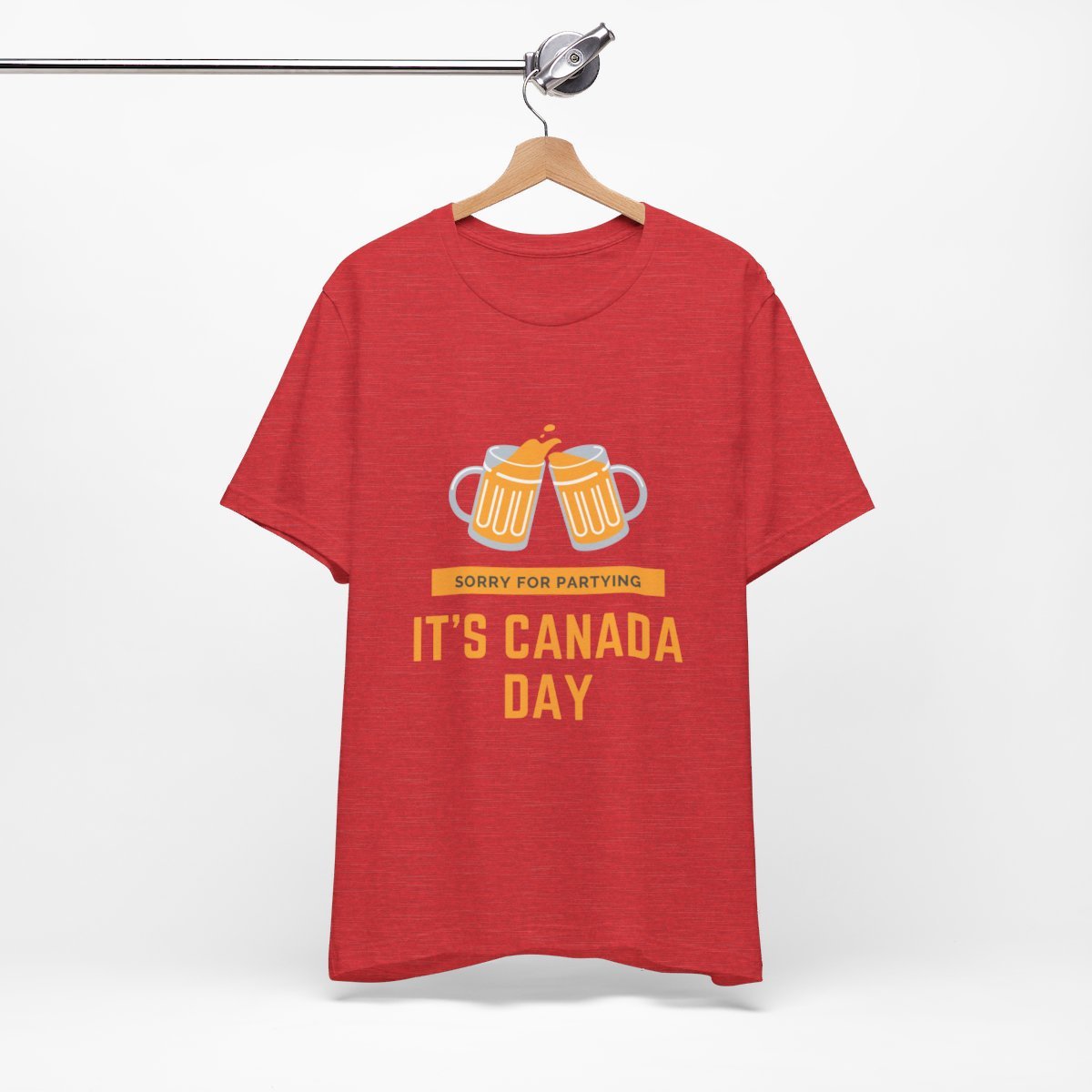 Sorry for Partying, It's Canada Day: Unisex Jersey Short Sleeve Tee 182 Sorry for Partying, It's Canada Day: Unisex Jersey Short Sleeve Tee - Image 182