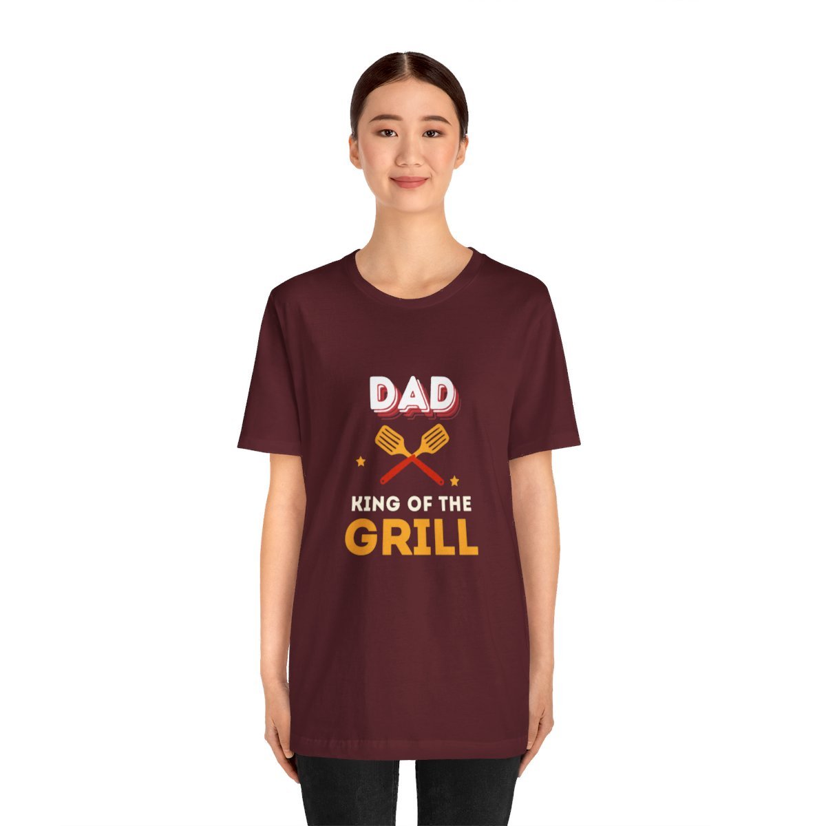 Dad: King of The Grill: Unisex Jersey Short Sleeve Tee - Image 156