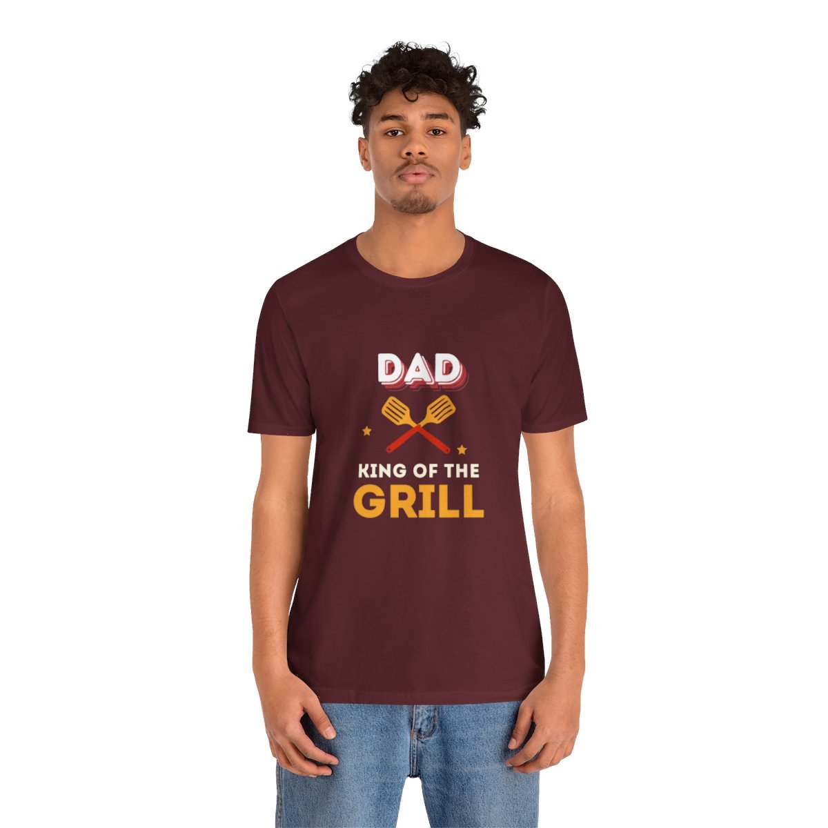 Dad: King of The Grill: Unisex Jersey Short Sleeve Tee - Image 157