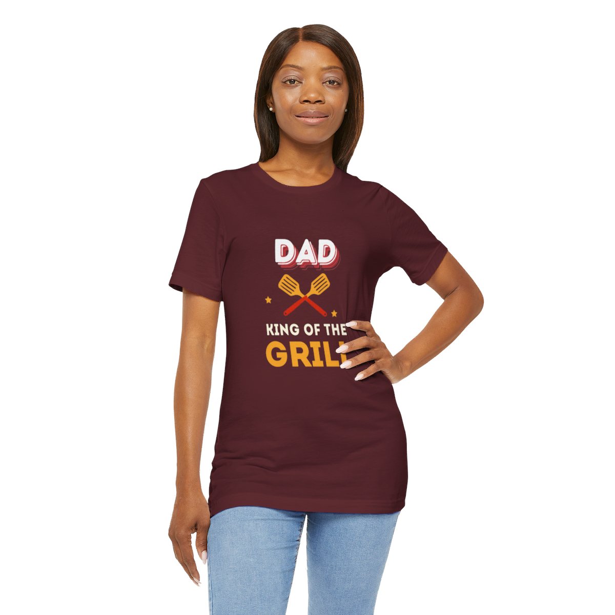 Dad: King of The Grill: Unisex Jersey Short Sleeve Tee - Image 167