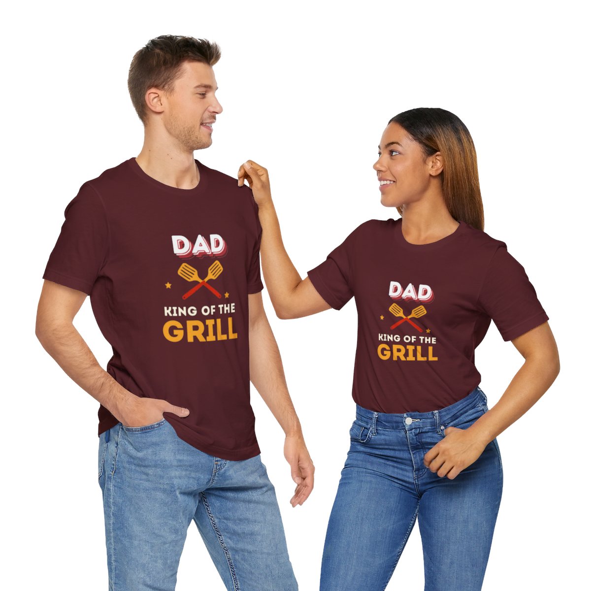 Dad: King of The Grill: Unisex Jersey Short Sleeve Tee - Image 170