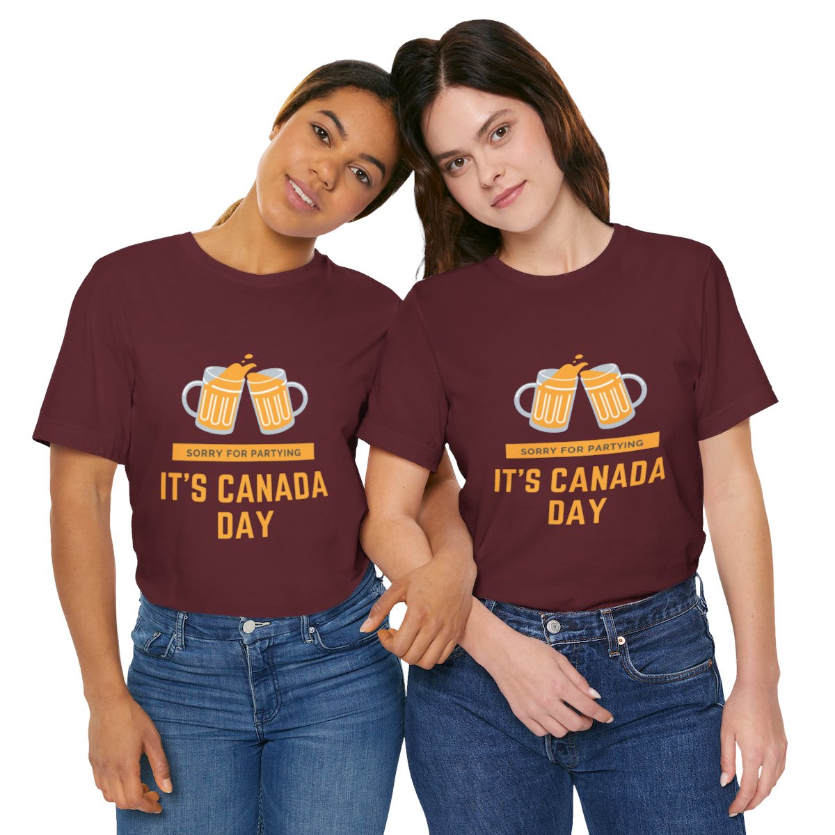 Sorry for Partying, It's Canada Day: Unisex Jersey Short Sleeve Tee 171 Sorry for Partying, It's Canada Day: Unisex Jersey Short Sleeve Tee - Image 171
