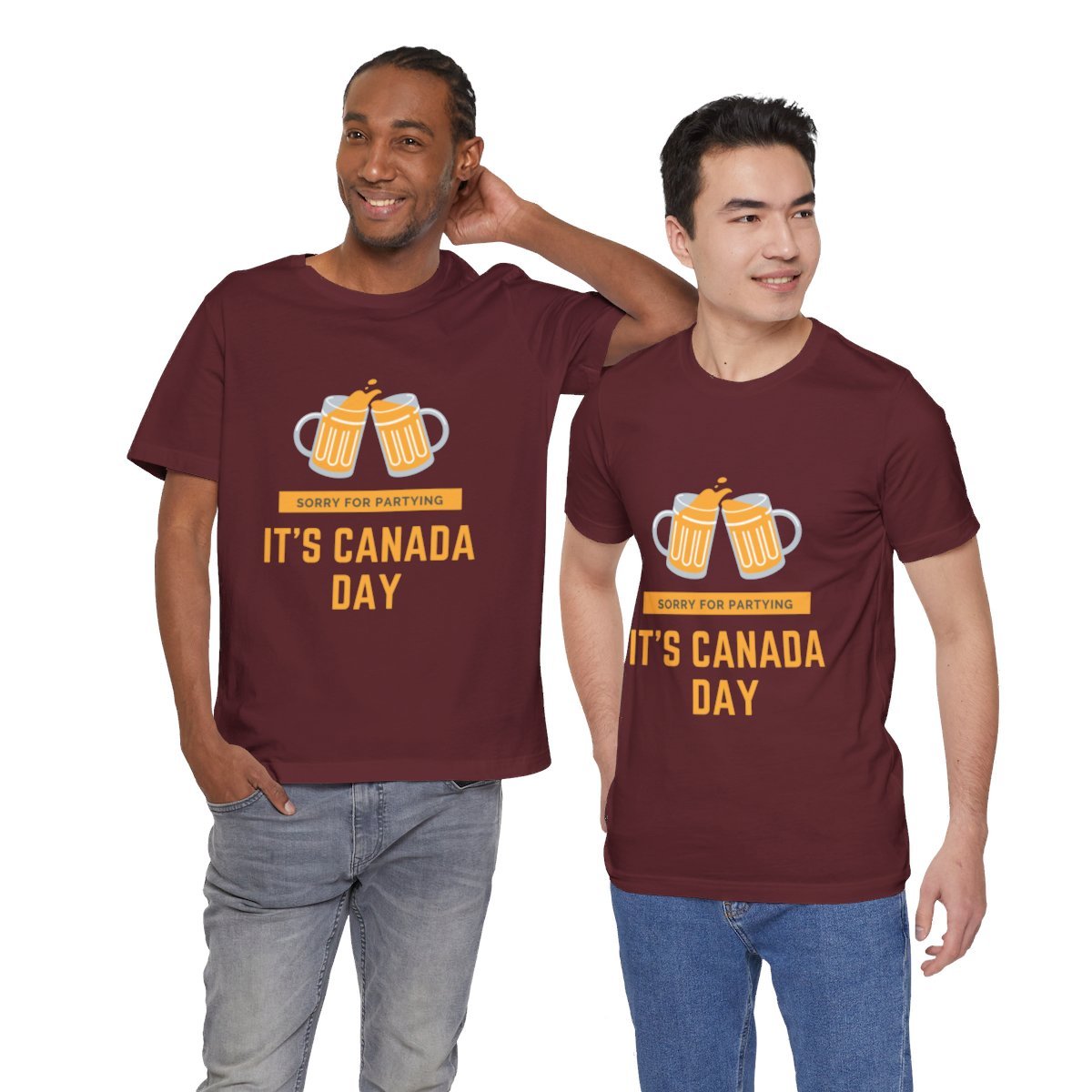 Sorry for Partying, It's Canada Day: Unisex Jersey Short Sleeve Tee 173 Sorry for Partying, It's Canada Day: Unisex Jersey Short Sleeve Tee - Image 173
