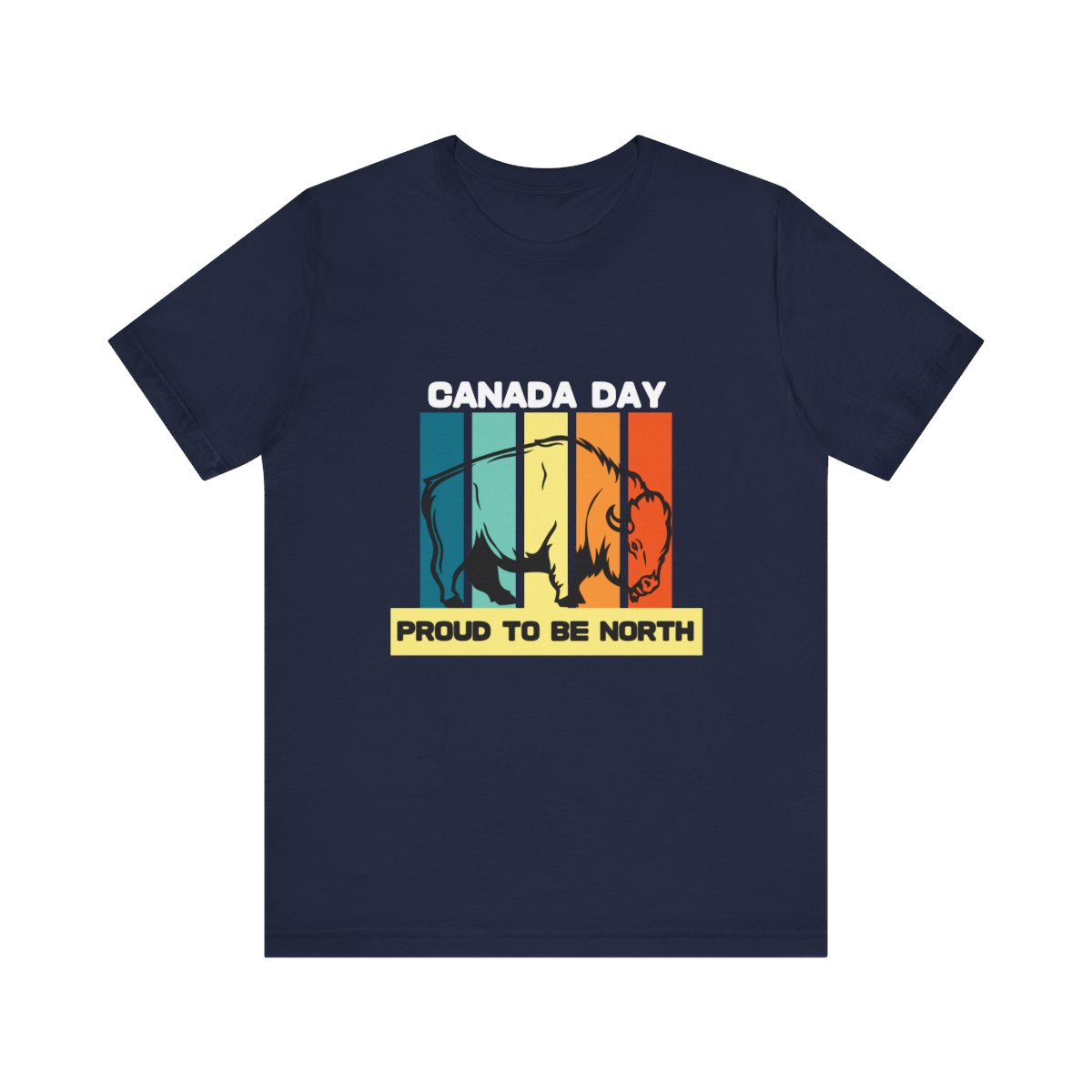Canada Day, Proud To Be North: Unisex Jersey Short Sleeve Tee 2 Canada Day, Proud To Be North: Unisex Jersey Short Sleeve Tee - Image 2