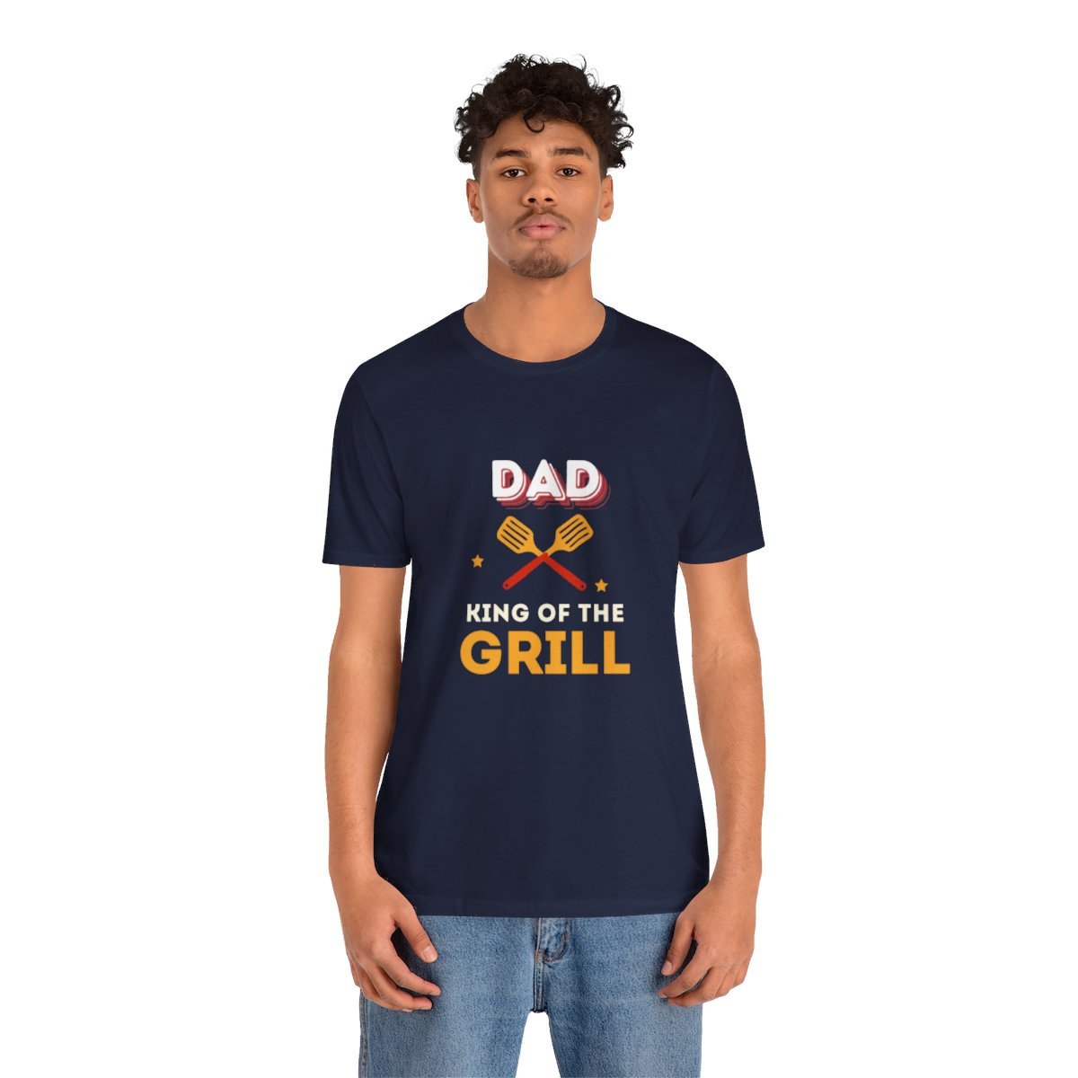 Dad: King of The Grill: Unisex Jersey Short Sleeve Tee - Image 128
