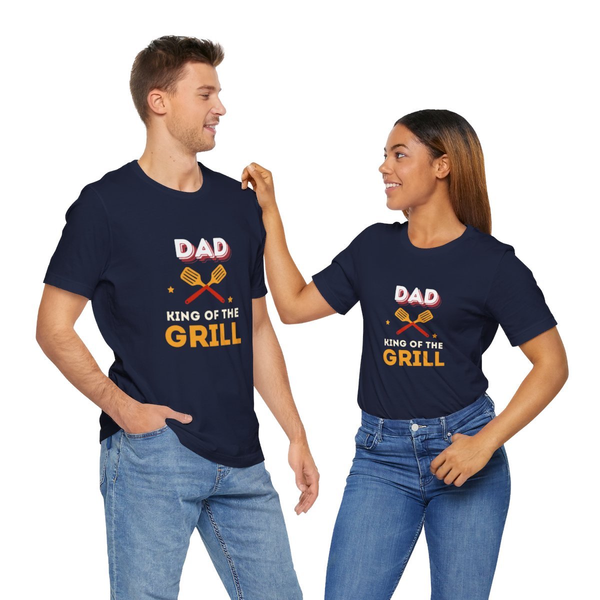 Dad: King of The Grill: Unisex Jersey Short Sleeve Tee - Image 141