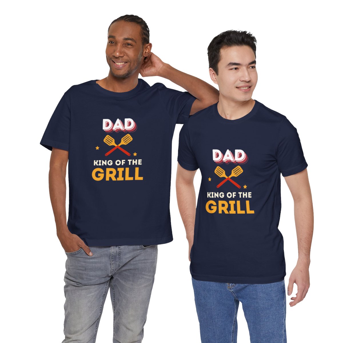 Dad: King of The Grill: Unisex Jersey Short Sleeve Tee - Image 144