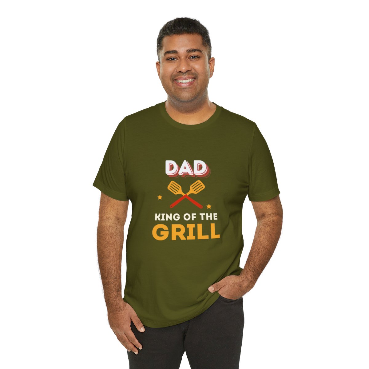 Dad: King of The Grill: Unisex Jersey Short Sleeve Tee - Image 74