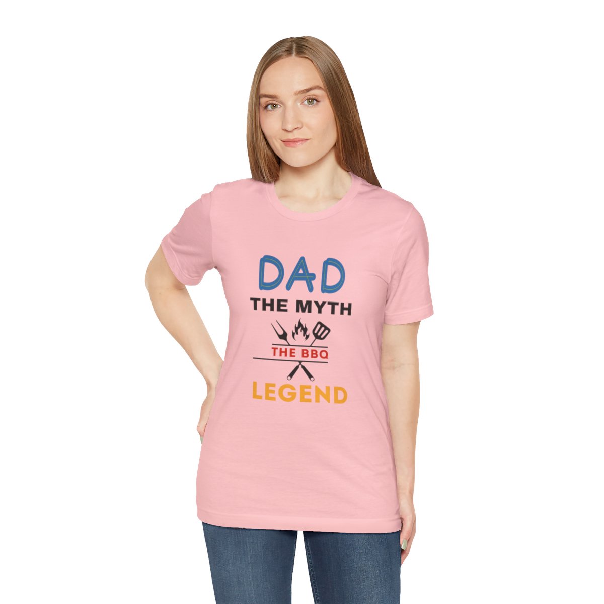 Dad: The Myth The BBQ Legend: The Unisex Jersey Short Sleeve Tee 100 Dad: The Myth The BBQ Legend: The Unisex Jersey Short Sleeve Tee - Image 100