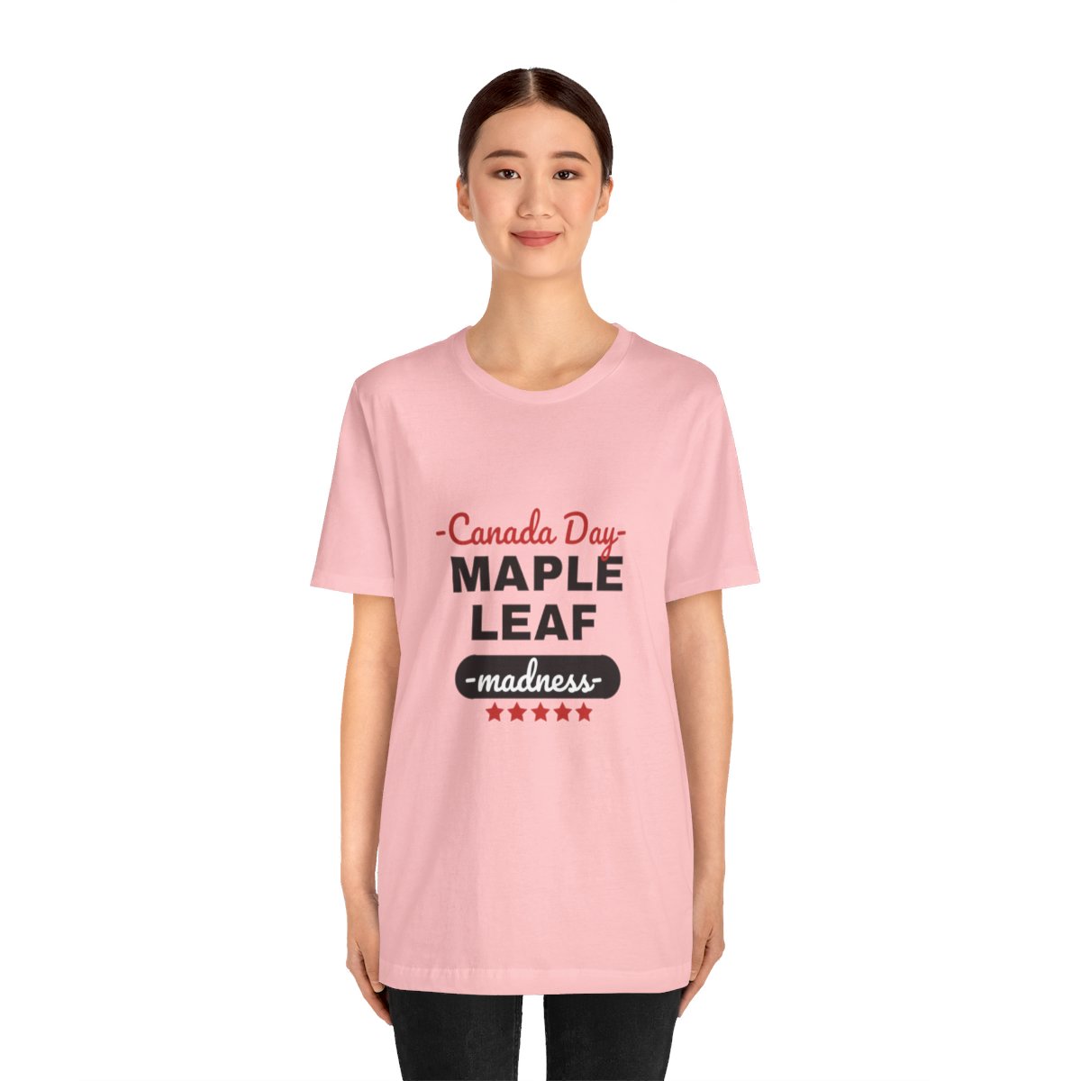 Canada Day: Maple Leaf Madness : Unisex Jersey Short Sleeve Tee - Image 99