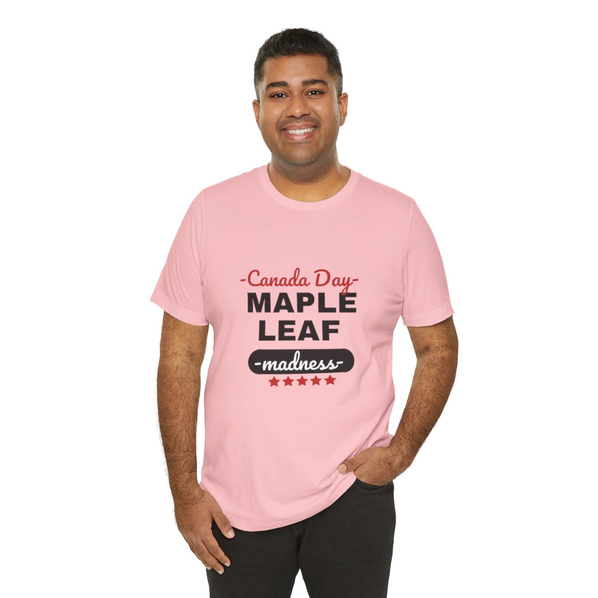 Canada Day: Maple Leaf Madness : Unisex Jersey Short Sleeve Tee - Image 103
